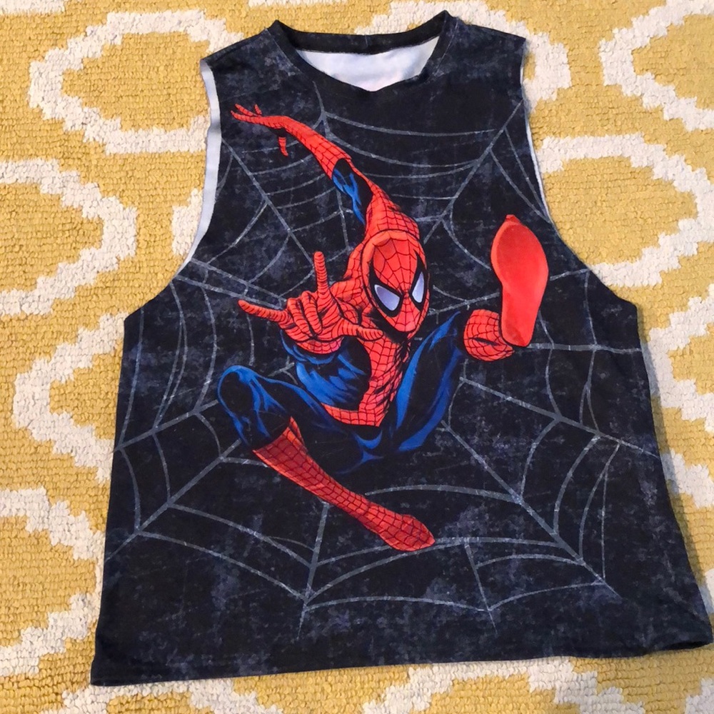 Blackmilk spider man muscle tee
